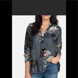 Johnny Was Floral drop-shoulder